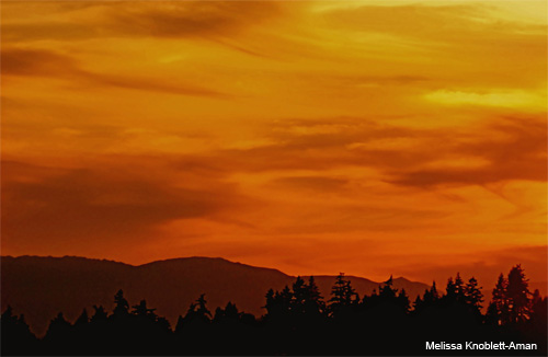 Mountain Sunset by Melissa Knoblett-Aman